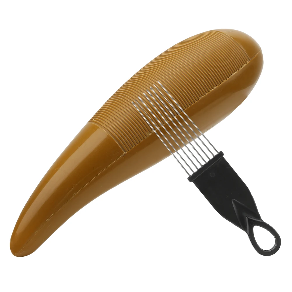 Plastic Guiro With Scraper Hand Orff Percussion Instrument Children Music Teaching Musical Instrument