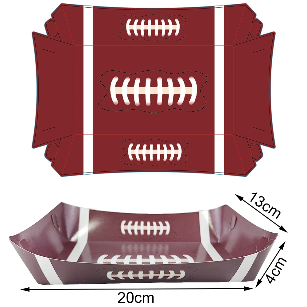 Vibrant Disposable Paper Food Trays