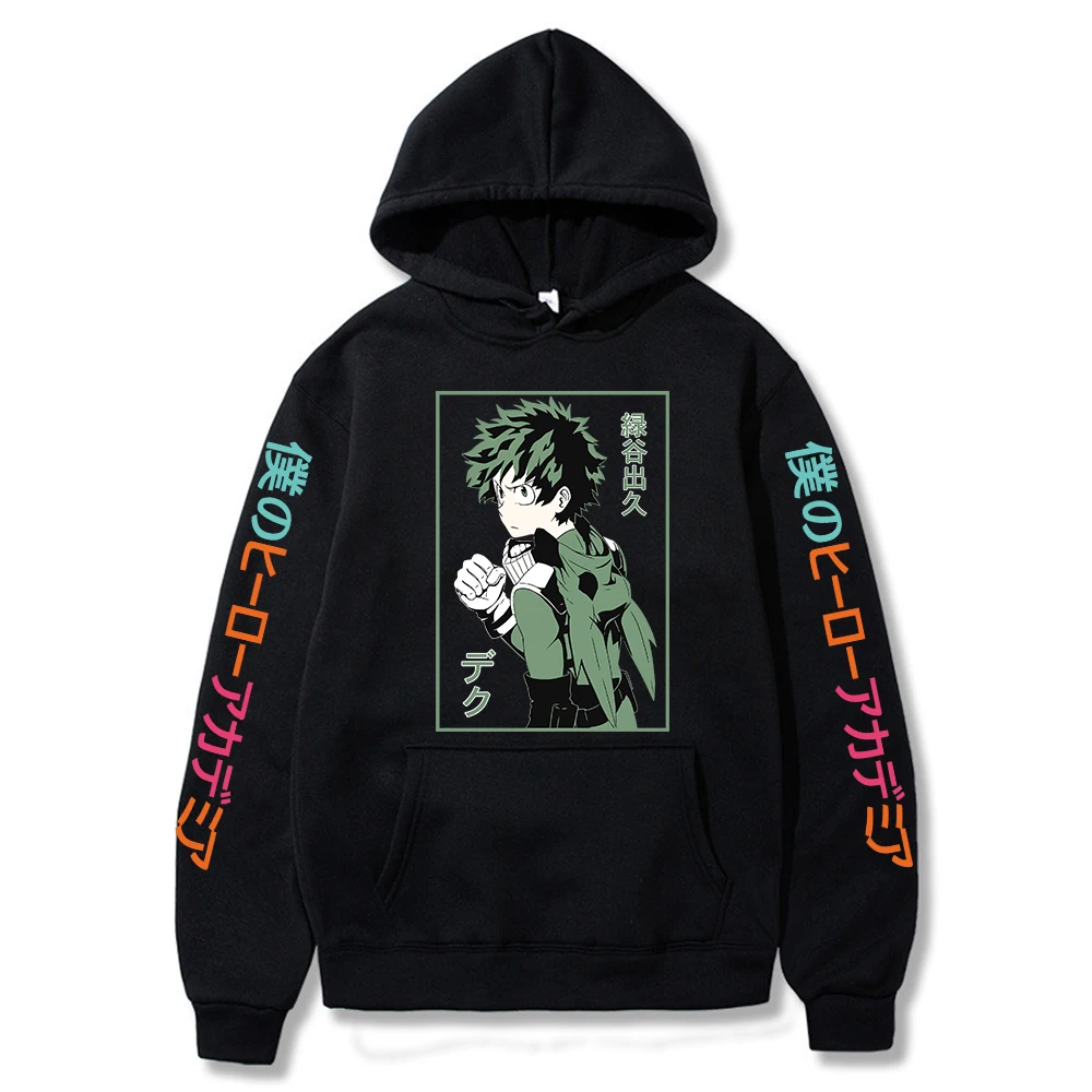 

Unisex Hoodie My Hero Academia Deku Sweatshirt Men Women Pullover Female Korean Clothes Sudadera