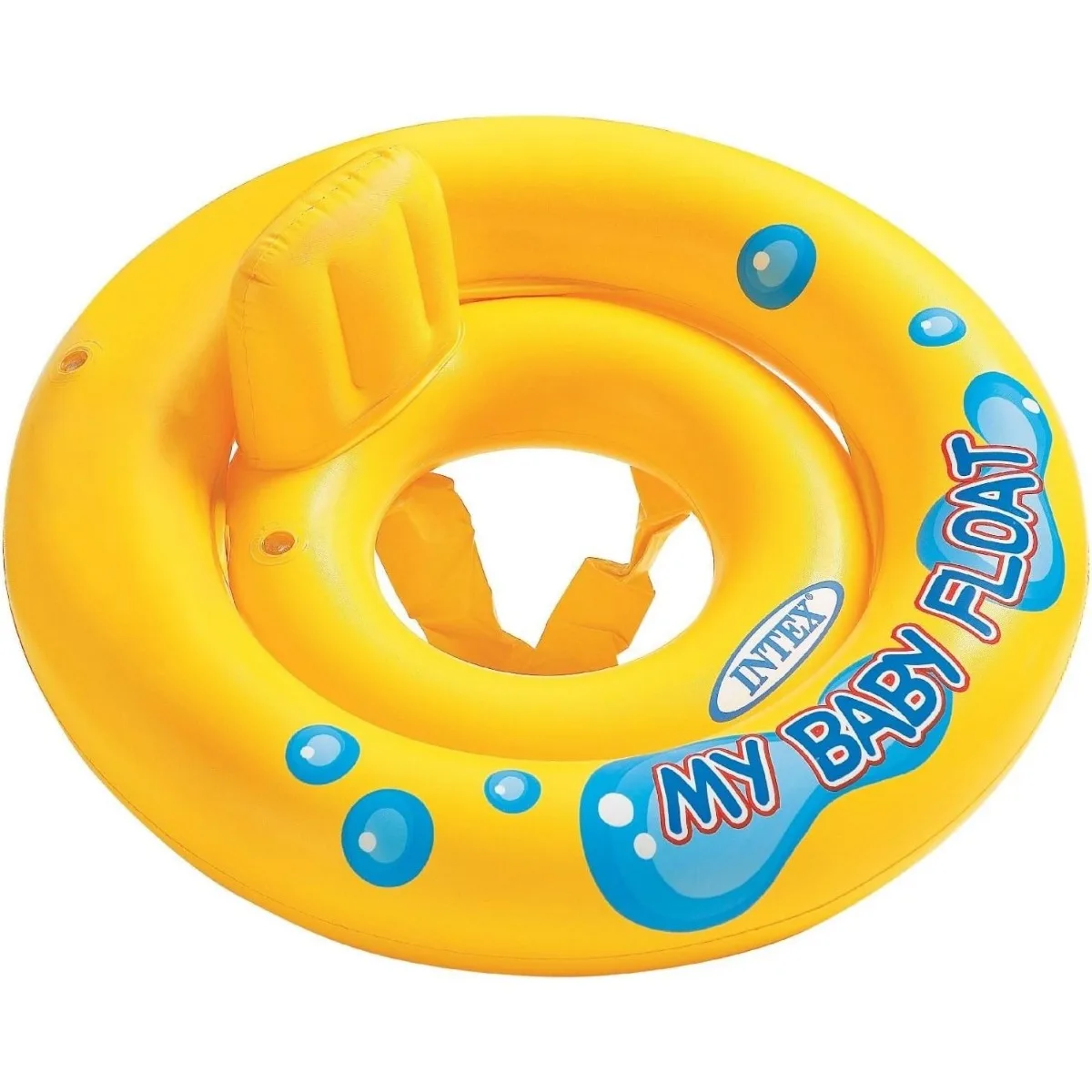 Yellow Round Cross Seat Ring Underarm Ring Infant Children Sitting Inflatable Swimming Toy