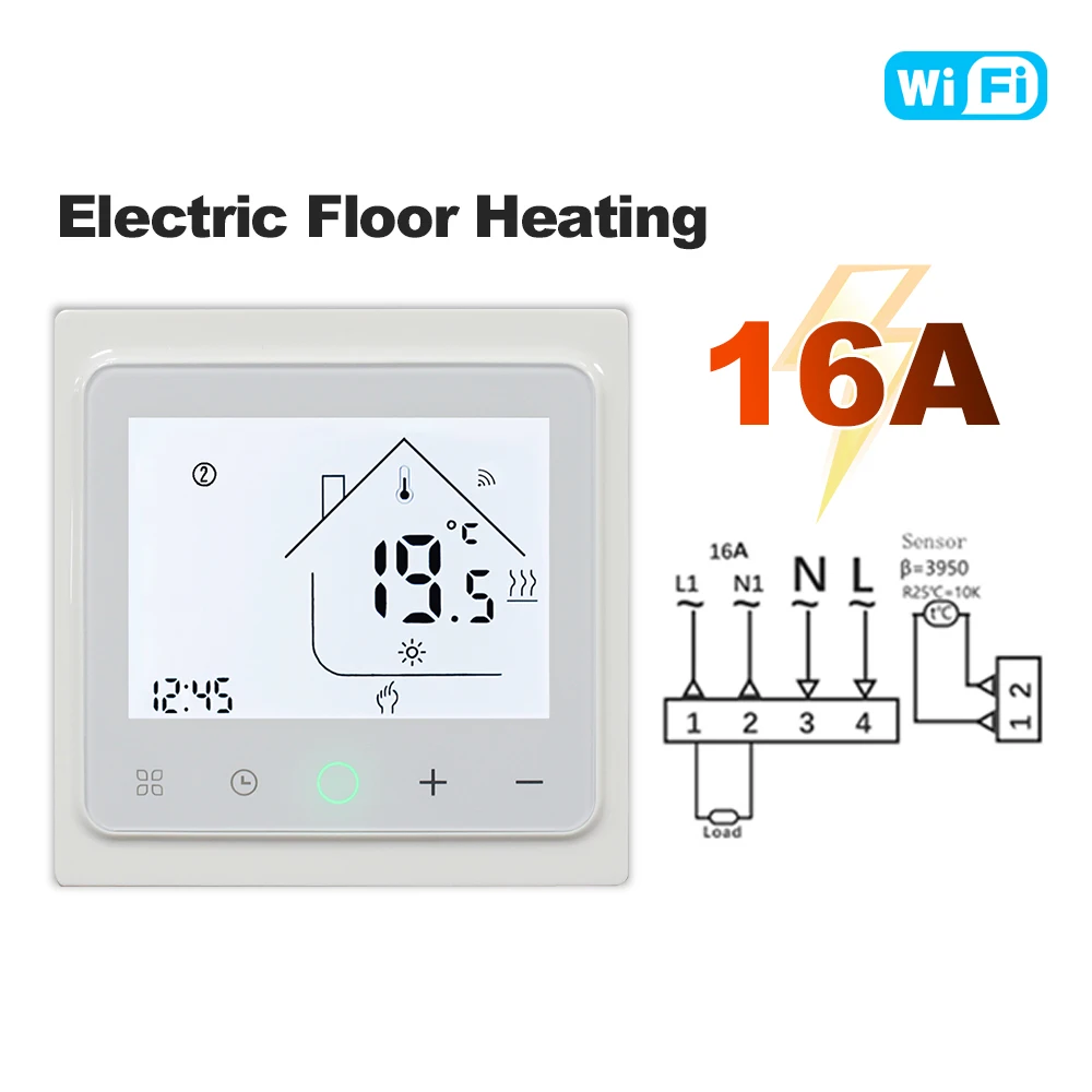 Smart WiFi Thermostat for Temperature Control and Remote Management