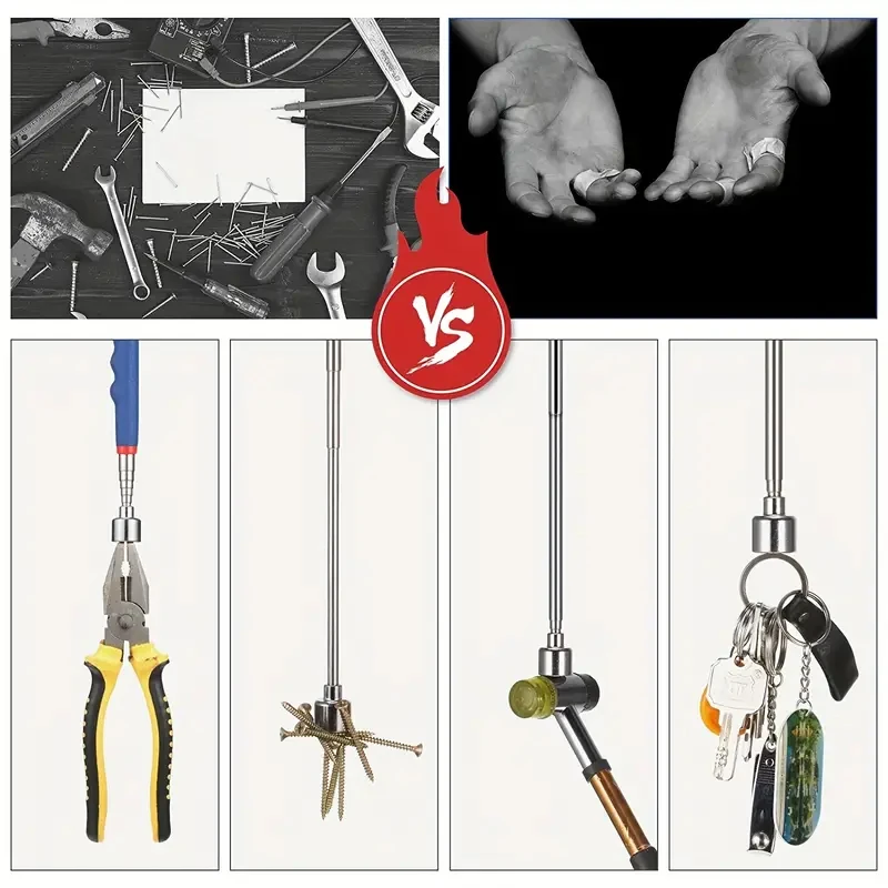 마그네틱 텔레스코핑 픽업 도구-20 Lbs 용량, 7-25 인치 확장, 소형 금속 도구, DIY 핸디맨, 지방에 이상적