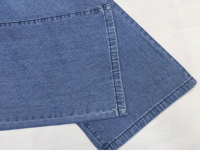 Plus Size Women Jeans Retro Flared Pants Loose Casual Wide Leg Pants With Bowknot Drawstring Street Pants For Female mom jeans