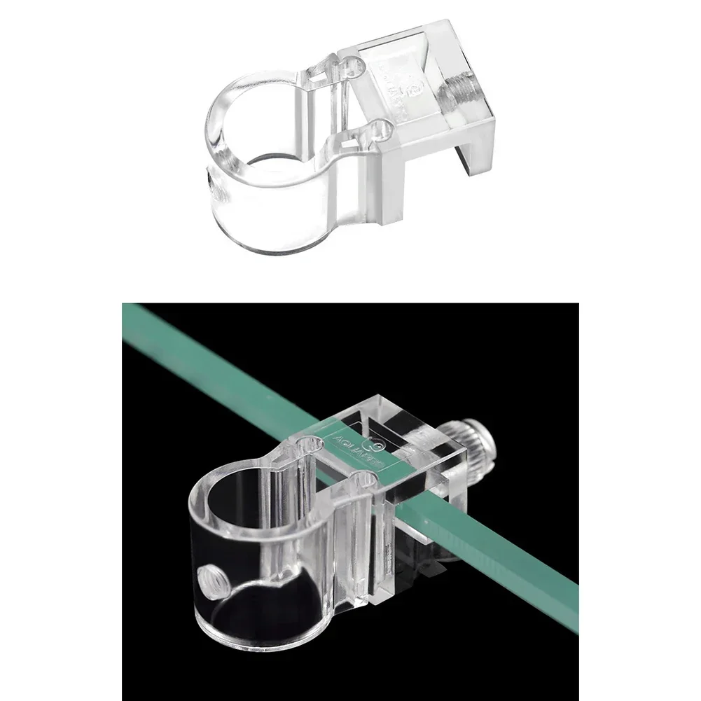 Aquarium Inlet Outlet Hose Holder PC Material Filtration Mount Fish Tank Tube Clamp Fish Tank Splitter Fix Feeder Fixing Seat