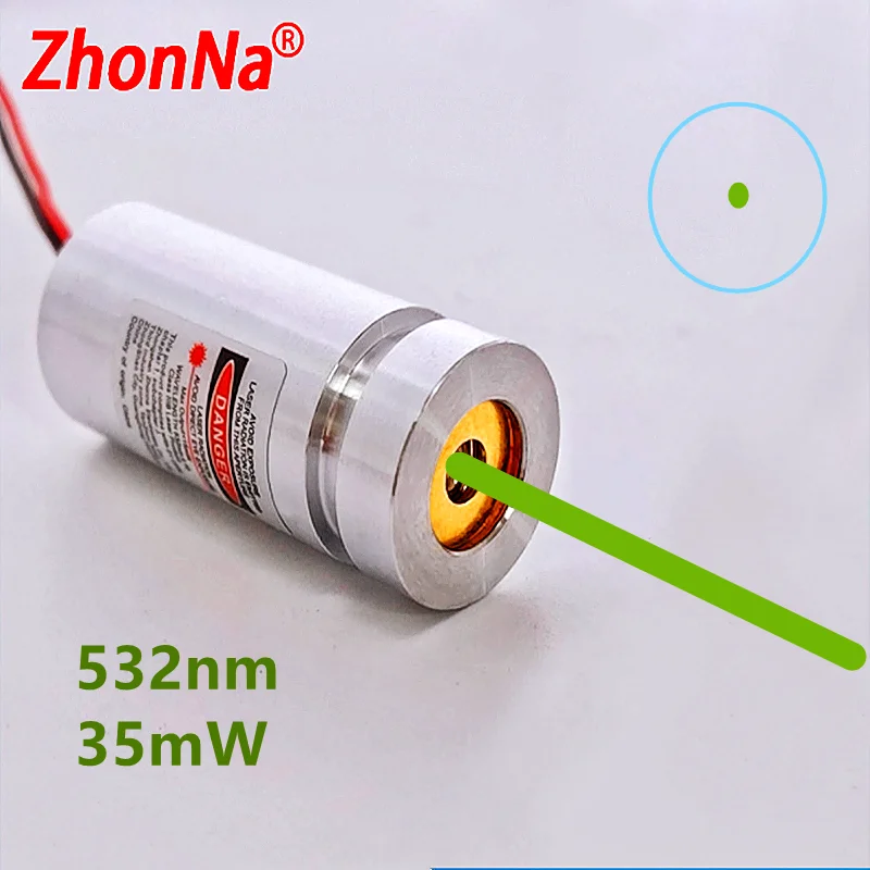 532nm 35mW Green Laser Module 3-5V Copper Laser Spot Irradiation  Positioning Lamp Laser Diode Light Emission Aiming Accessories red green laser adjustable tactical aiming laser shooting toy outdoors infrared laser calibrator hunting accessories toys