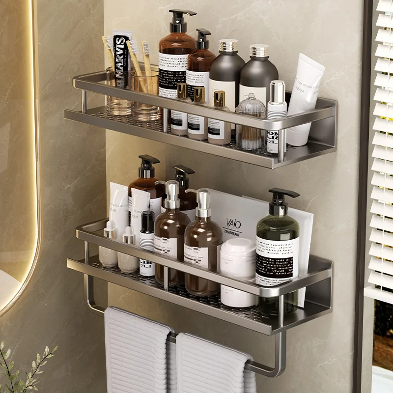 30-50CM Toilet Rack Wall-mounted Shelf Kitchen Storage Basket Bathroom Accessories storage rack bathroom shelf bathroom storage shelf storage shelf bathroom accessories bathroom corner shelf floating shelves