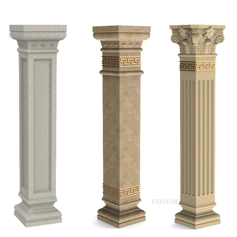 Thickened Square Roman Column Mold European Roman Square Column Cement Mold Garden Gate Villa