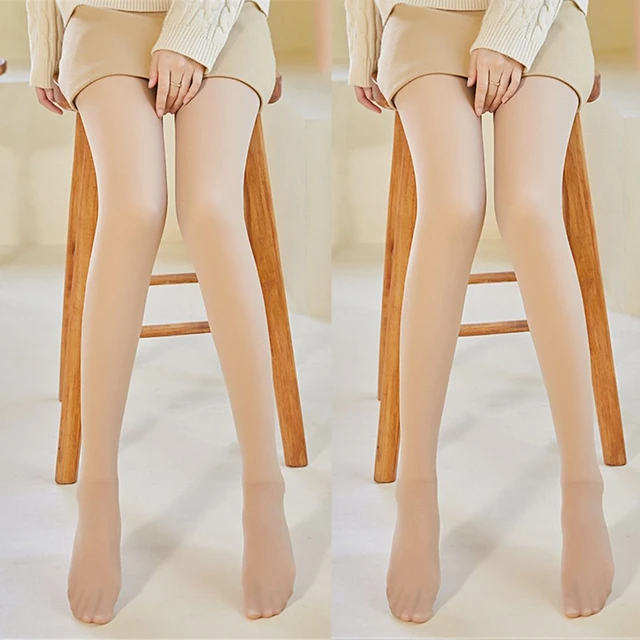 Women Stockings Water Light Pants Bare Leg Winter Nude Flesh-colored  Leggings Plus Velvet Thickened Stovepipe Pantyhose Jumpsuit - AliExpress