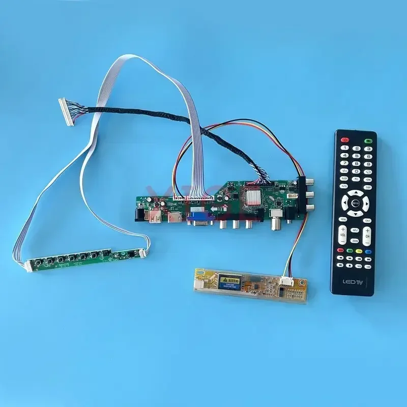 

LCD Driver Board Fit B154SW01 QD15AL01 QD15AL02 30Pin LVDS Monitor 1CCFL 1680*1050 Digital Signal DVB IR+AV+USB+HDMI+VGA Kit DIY