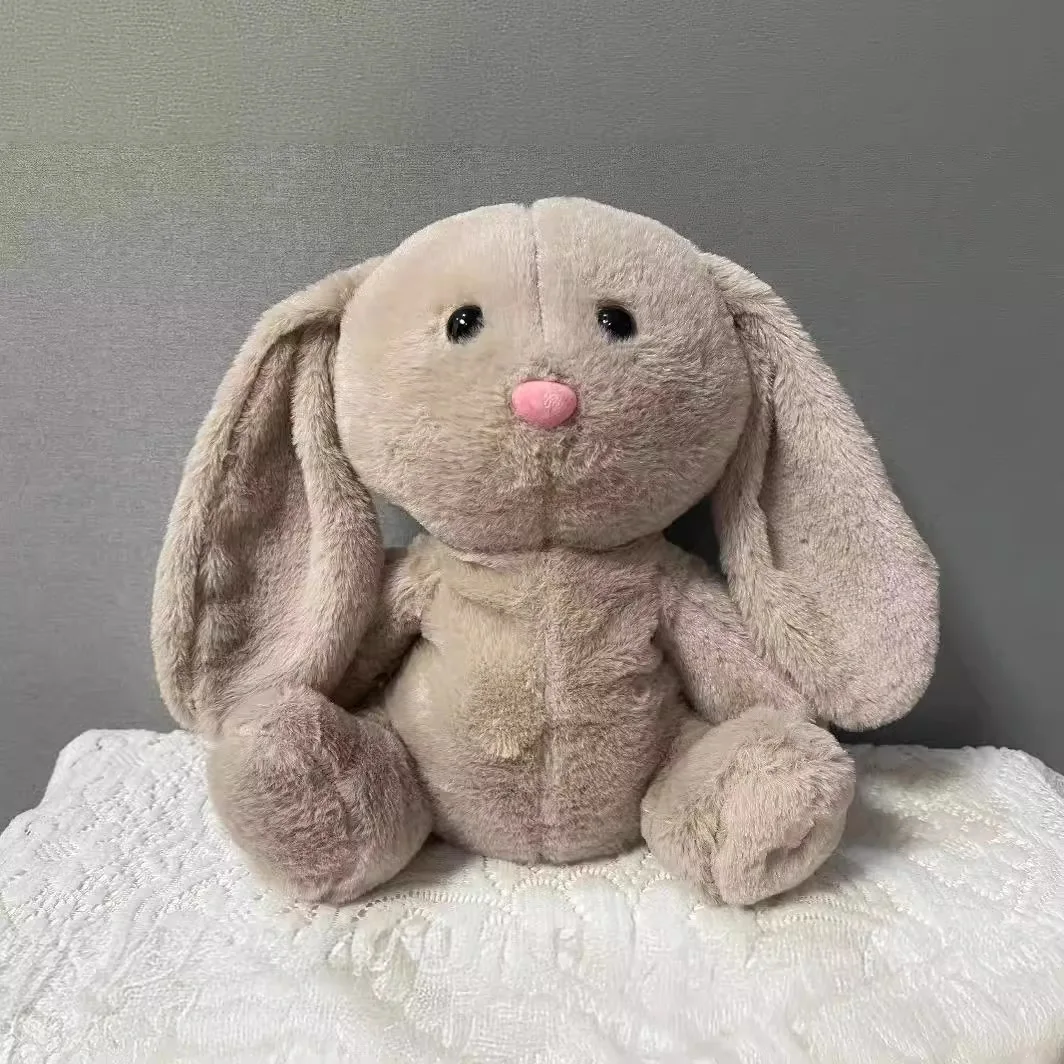 Cartoon Cute Soothing Newborn Baby Bunny Plush Toy With Light Lullaby Music White Noise Breathing Sound Plush Toy Baby Gifts