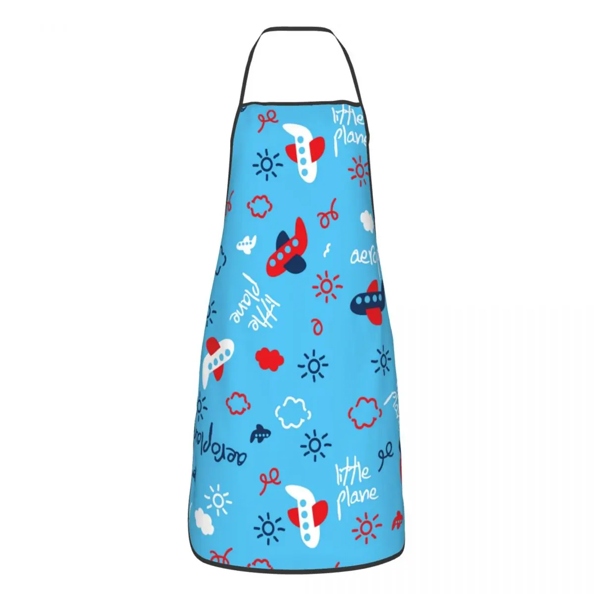 

Cartoon Planes Kitchen Grill Apron Oil-proof Pinafores for Manicurist Home Cleaning Gardening