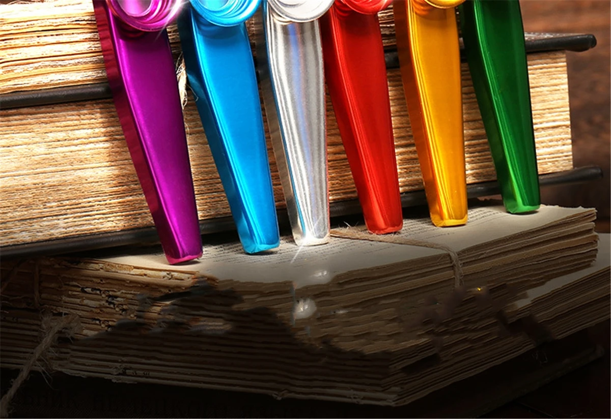 Description Picture 4 of itemKazoo Blue Aluminum Alloy with Membrane Flute Diaphragm Mouth Kazoos Musical Instruments