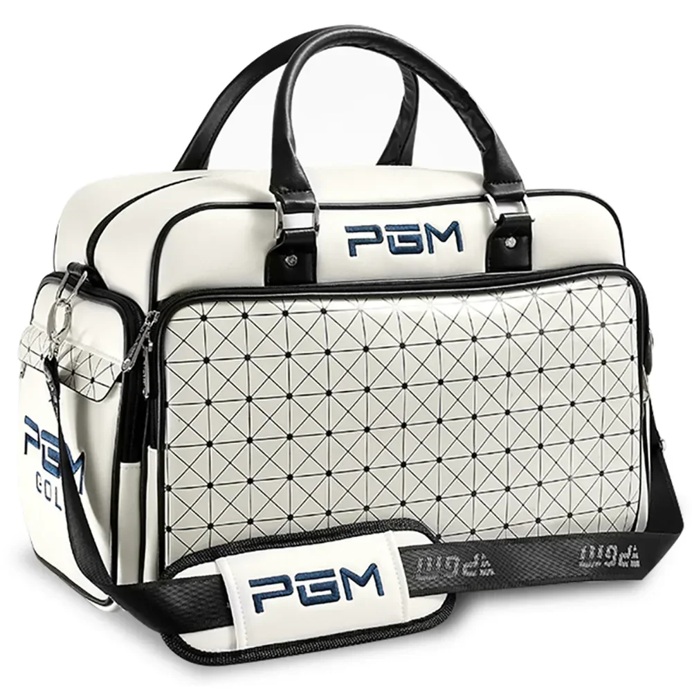 

PGM Golf Bags Large Capacity Leather Golf Clothing Bags Waterproof Golf Shoes Bag Double Layer Sports Handbags YWB016