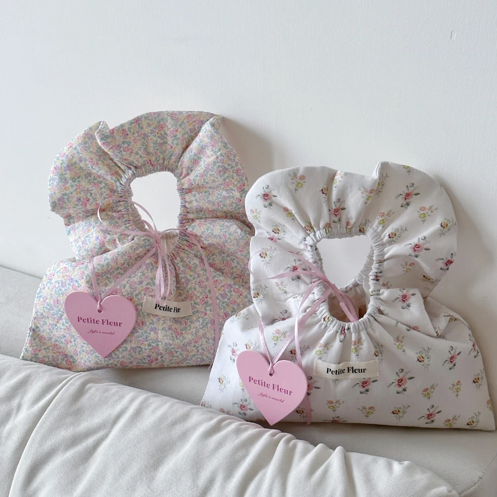 Sweet Cute Flower Mini Handbag Fashion Summer Girl Women's Personality Tote Bag Elegant Casual Dumpling Bags