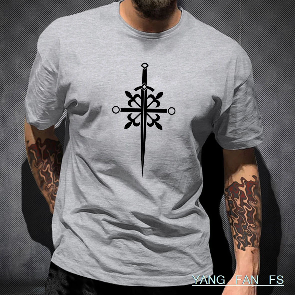 

Free Shipping Jesus Cross Print T Shirt Men's Fashion Comfort Short Sleeve Casual Shirt 100% Cotton Trendy Streetwear
