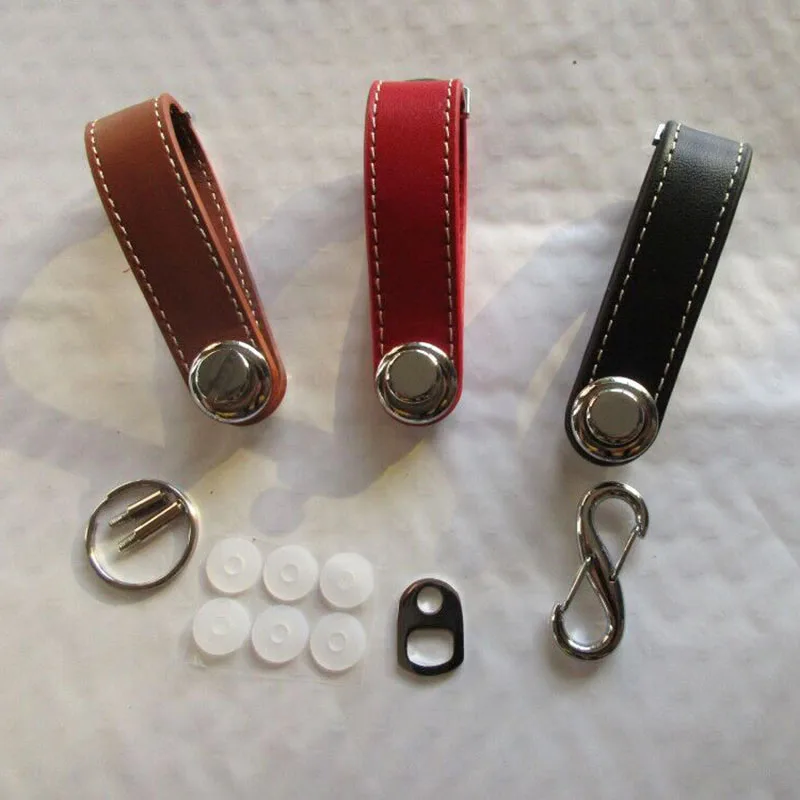 Car Key Pouch Bag Case Wallet Holder Chain Key Wallet Ring Collector Housekeeper EDC Pocket Organizer Smart Leather Keychain