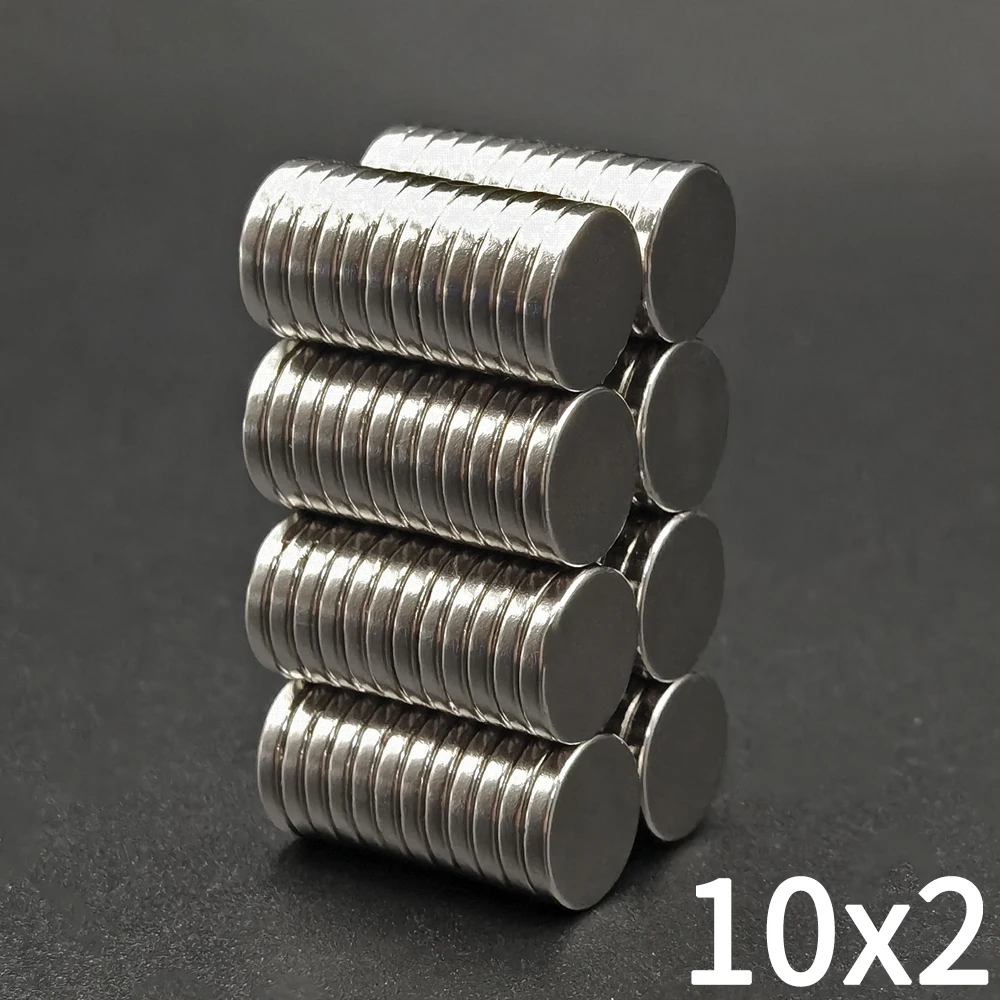 Neodymium Magnets 10/20/50Pcs 10x2 Super Strong Magnet 10mm X 2mm Round Magnetic NdFeB Neodymium magnet N35 Powerful Disc imanes 10*2