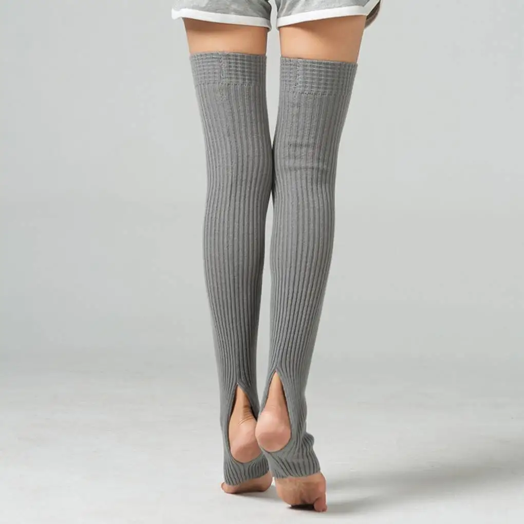 1 Pair Women Girls Leg Warmers Socks Long Footless Socks Winter Autumn Dance Ballet Stocks Ballet Leg Socks