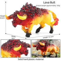 Realistic Mythical Dragon Action Figure - PVC Animal Collection Toy (Lava bull)