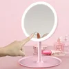 1200 mah LED Makeup Mirror 3 Color Light Adjustment  Light Up at a Touch Ultra Long Endurance Tray Storage Table Vanity Mirror 1