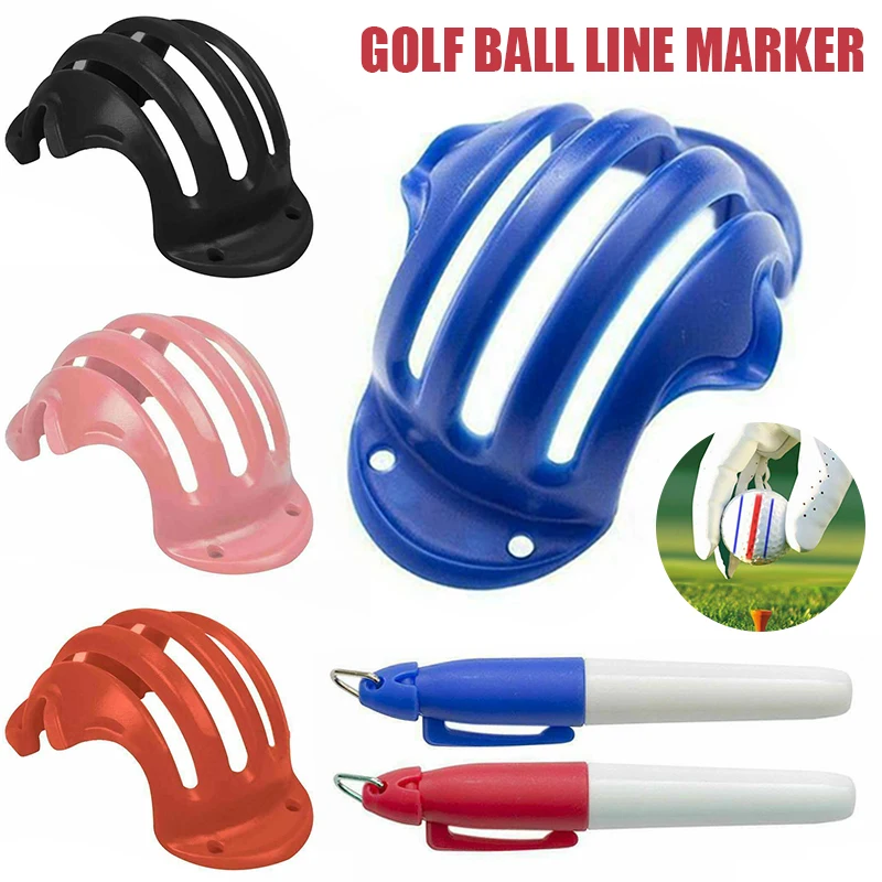 

Golf Ball Line Marker Drawing Tool And Marks Pens Set Ball Triple Track Golf Ball Marker Golf Training Accessories