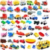 Large Building Blocks Car Model Children's Urban Traffic Accessories Assembled Toy Car Chassis Boat Motorcycle Compatible Duploe 1