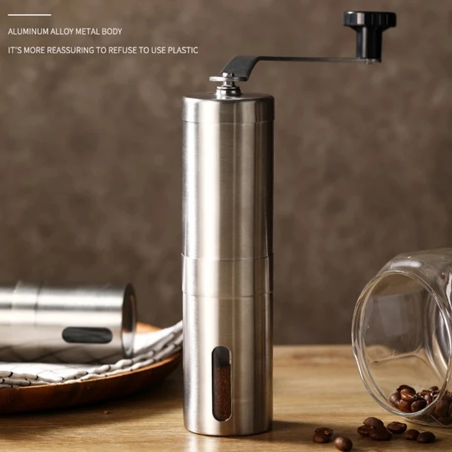 Coffee Grinder Manual Stainless Steel Portable Mini Handmade