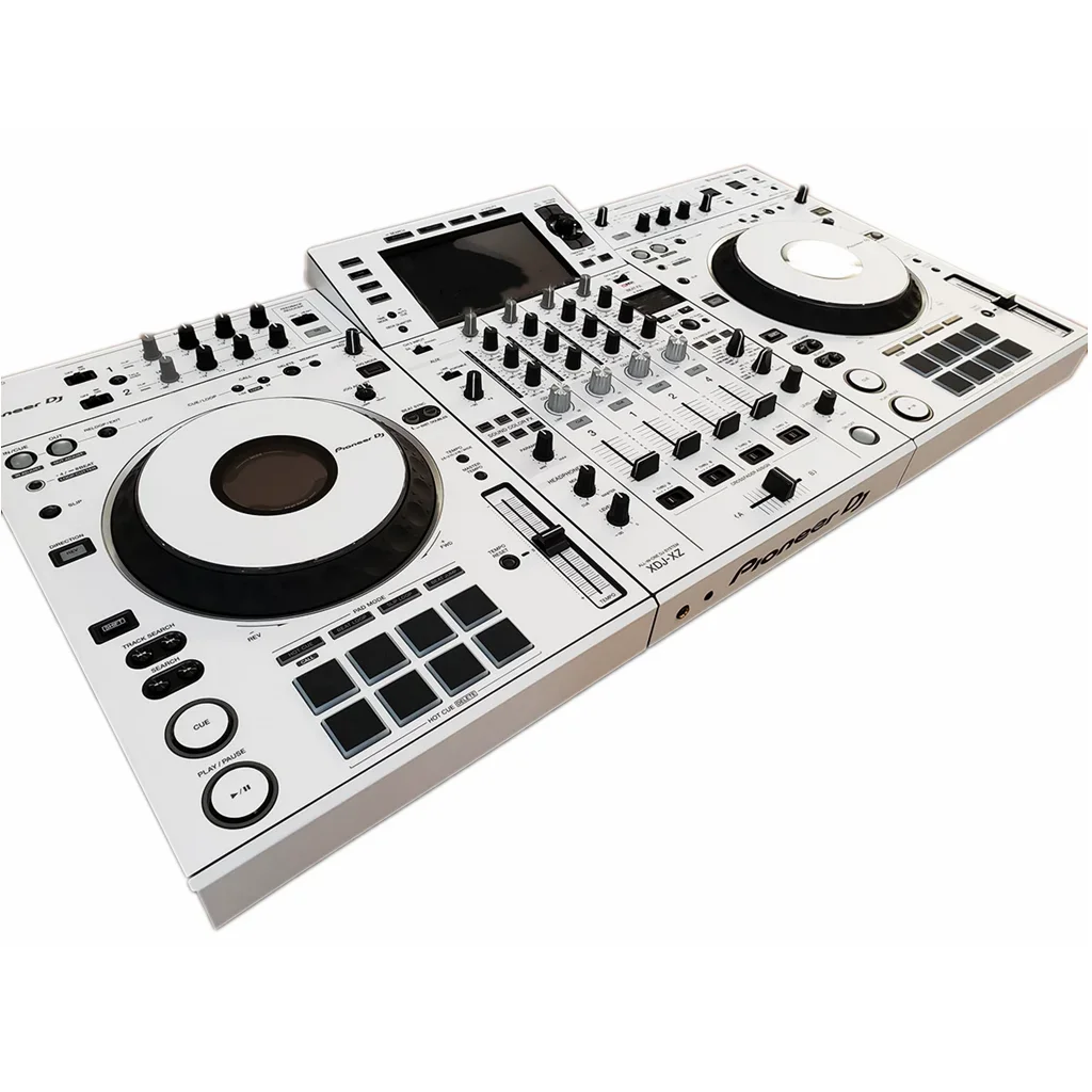 XDJ-XZ 필름 컨트롤러 스킨, 완전 밀폐형 PC, 수입 화이트 실버 스티커, 주식