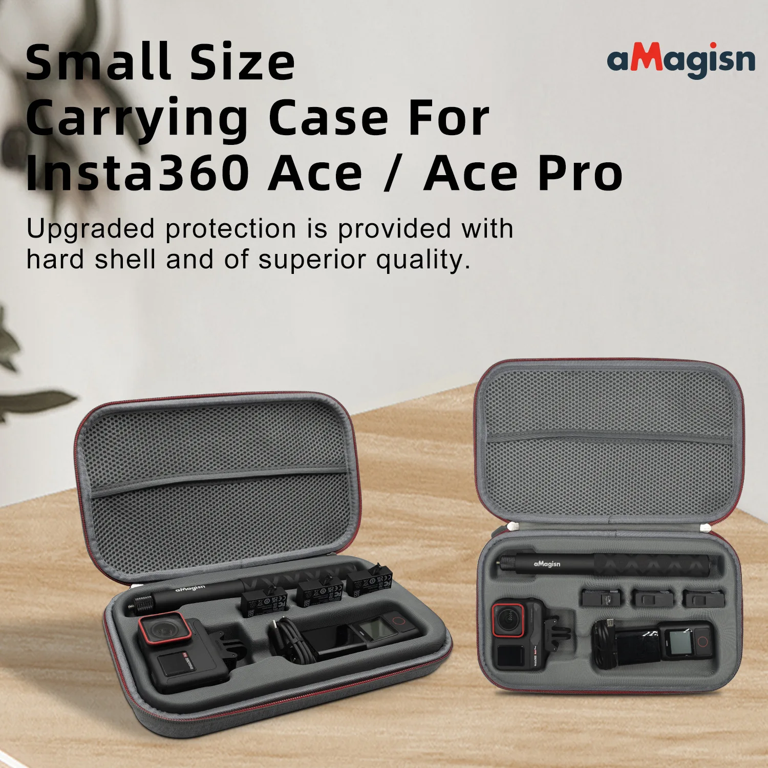 

Amagis для Insta360 Ace Pro портативный фотоальбом среднего размера, Жесткий Чехол, защитный чехол для телефона Insta 360, аксессуар AcePro & Ace