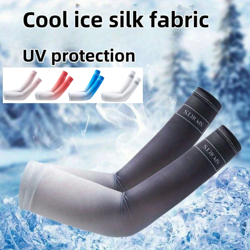 

Gradient Sun Protection Cooling Arm Sleeves For Outdoor Running Fishing Cycling Ski Sun UV Protection Hand Cover Women's Armband
