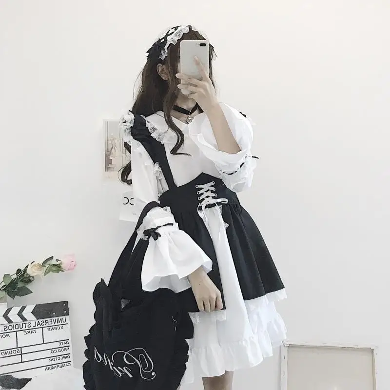 

2023 New Lolita Maid Costume Role Performance Princess Dress Dress Party Girl Tower Suits