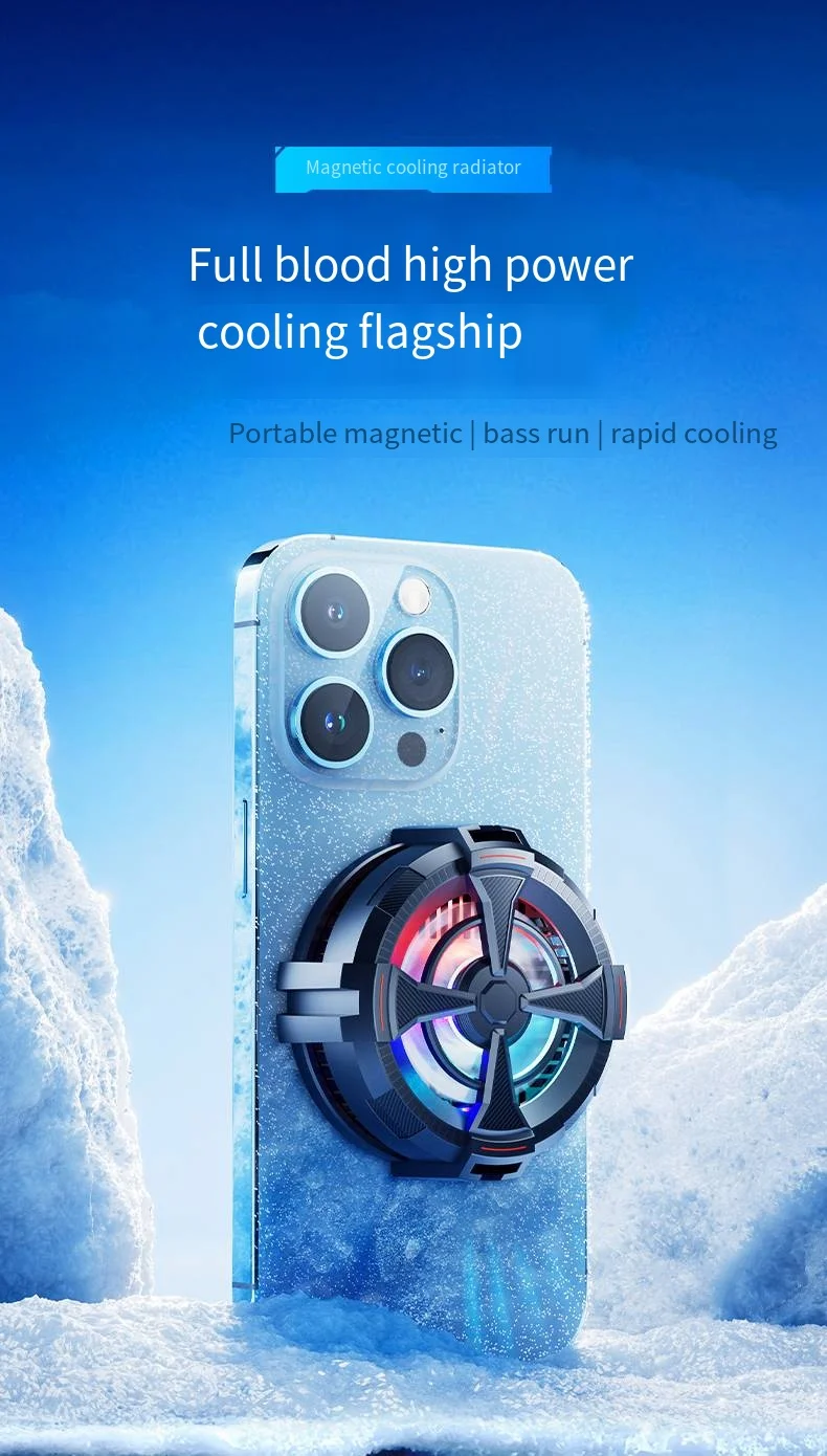 AL-12 2in1 Magnetic Phone Gaming Cooler description image
