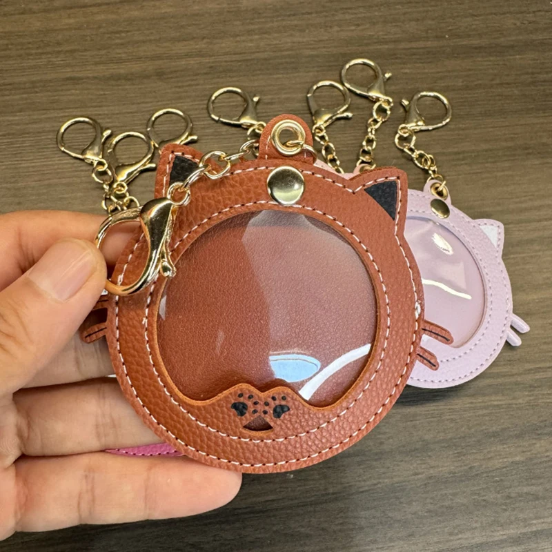 New Cat Shape Ita Bag Pins Badge Protector Case Keychian For 58mm Anime Badges Decoration Bag Accessories Pin Case Birthday Gift