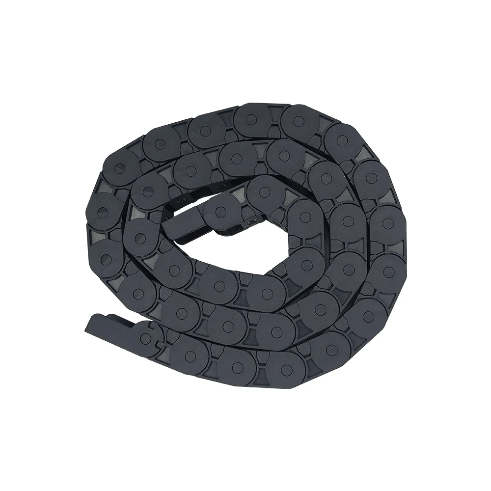 R28/R38/R48 15x15 15x20 15x30 15x40 Cable Chains Bridge Type Semi-enclosed Plastic Towline L 1m for CNC router