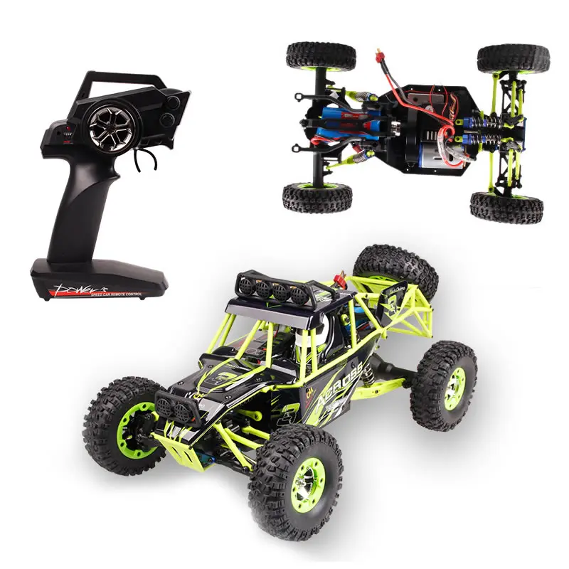 WL 12428 WLtoys 1/12 4WD RC Racing Car High Speed Off-Road Remote Control Alloy Climbing Truck LED Light Buggy Toys Kids Gift 5