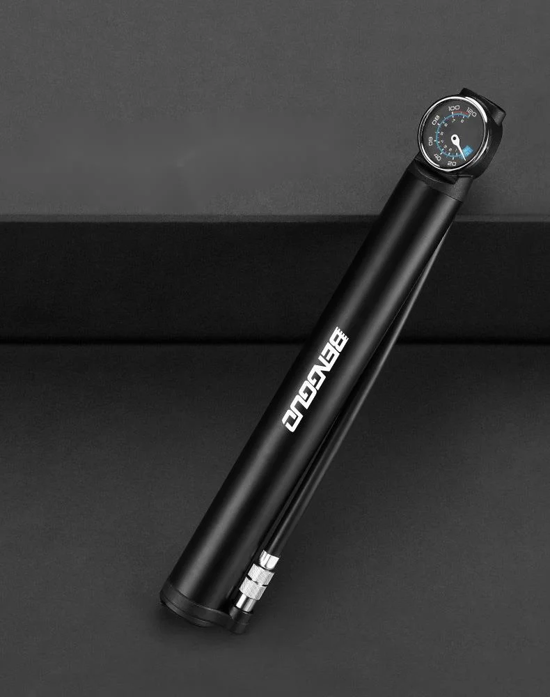 Bicycle Portable High Voltage Electric Aluminum Alloy Pump American French Universal Mouth Mountain Bike Inflator_voghion.com