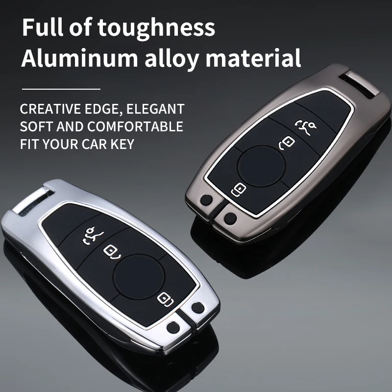 Portachiavi in lega di zinco per auto portachiavi per Mercedes Benz A C E classe S W221 W177 W205 W213 accessori per auto-Styling - S7cef867404144faeb29db47e291faab01