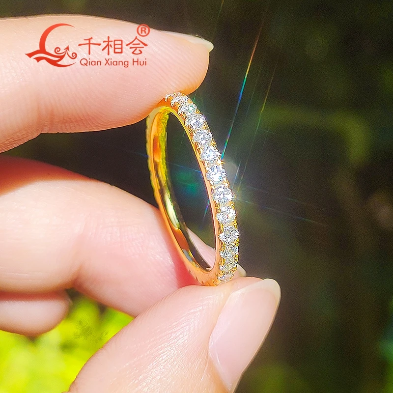 Anello Eternity Personalizzato Placcato Oro 18K Con Zirconia - Foto 7