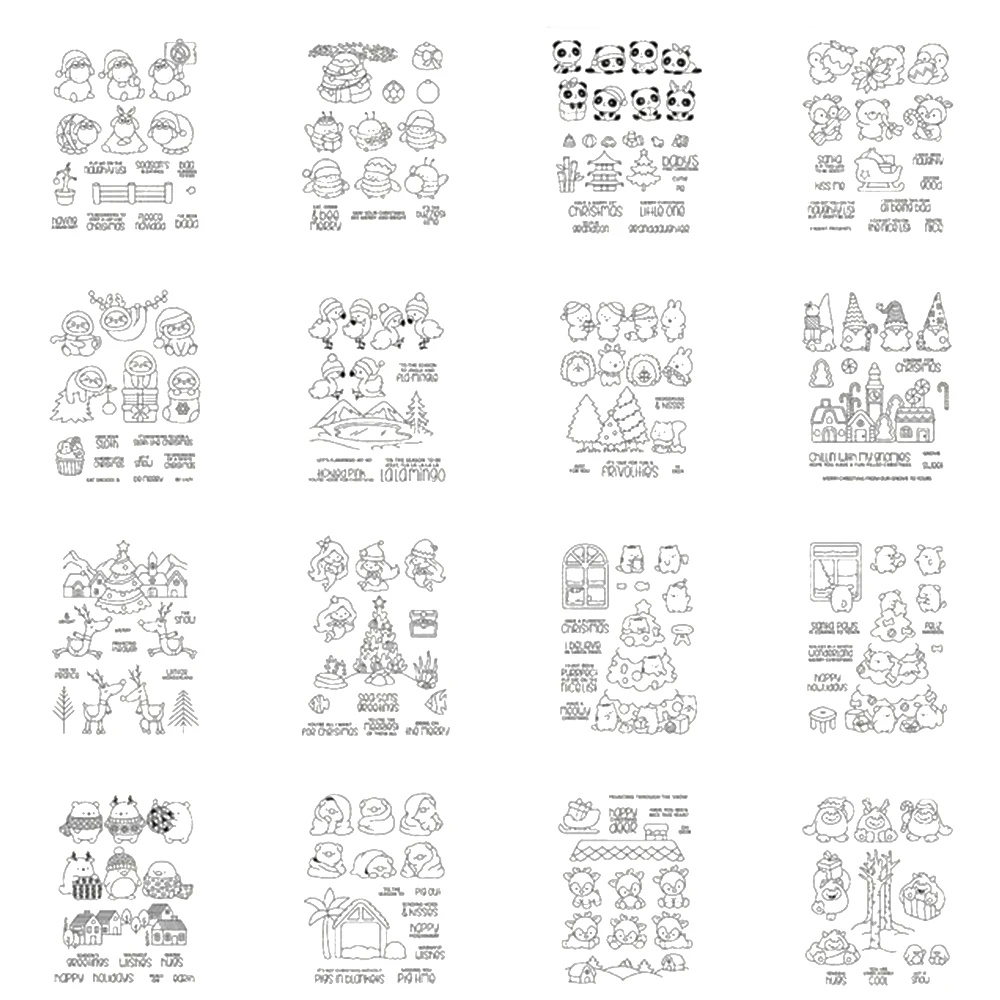 

Gnome For Christmas Bee Merry Metal Cutting Dies Clear Stamps Scrapbooking New Make Photo Album Card Diy Paper Embossing Craft