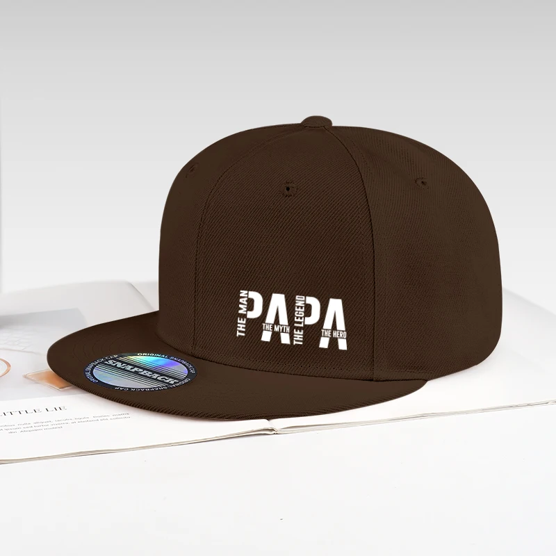 Fun Dad Hero Printed Flat-Brim Cap | Adjustable Sun Hat | Versatile Men's Baseball Cap—Perfect Father's Day Gift