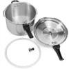 Deluxe 6-Quart Aluminum Pressure Cooker Cookware Fast  Stove Cooking Pressure- 4