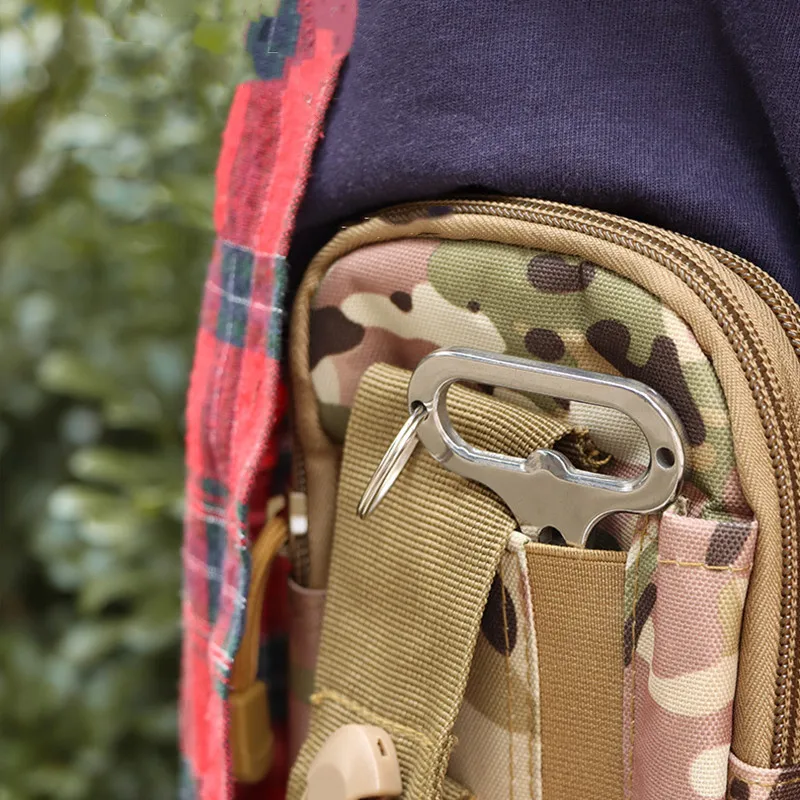 Multifunctional EDC Tool Stainless Steel For Outdoor Camping Hiking Equipment Secruity Protection Portable Wrench Bottle Opener