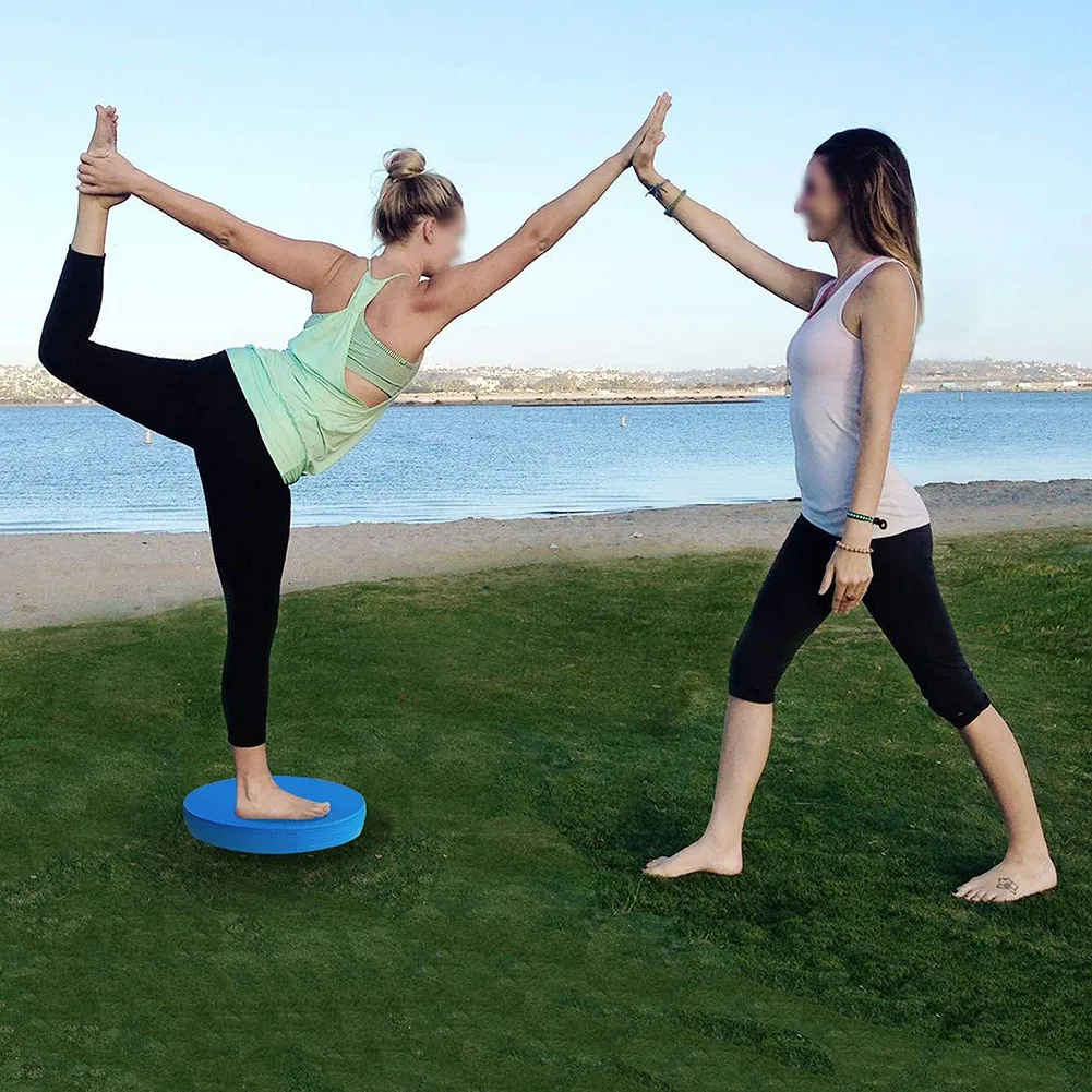 Yoga Cushion Pad Oval Yoga Foam Soft Stability Trainer Foam Cushion For Workouts Core Strength Pilates Trainning Device