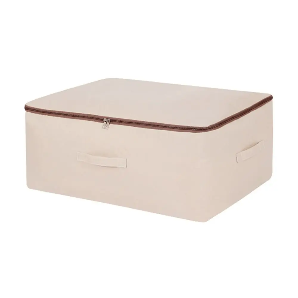 Fabric Quilt Storage Bag with Handles Foldable Folding Storage Baskets Closet Organizer Home Storage Organization 5