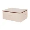 Fabric Quilt Storage Bag with Handles Foldable Folding Storage Baskets Closet Organizer Home Storage Organization 5
