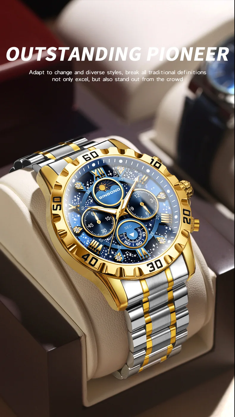 BINBOND B7741 Men's Watch description image