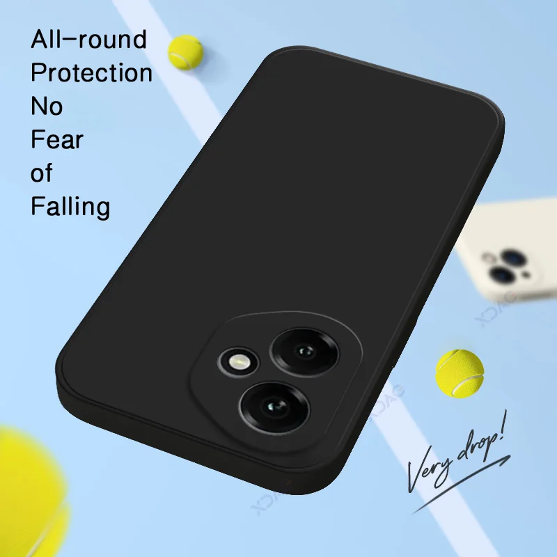 Luxury Candy Cellphone Cases with Lens Protection - Soft Square Liquid Silicone Armor