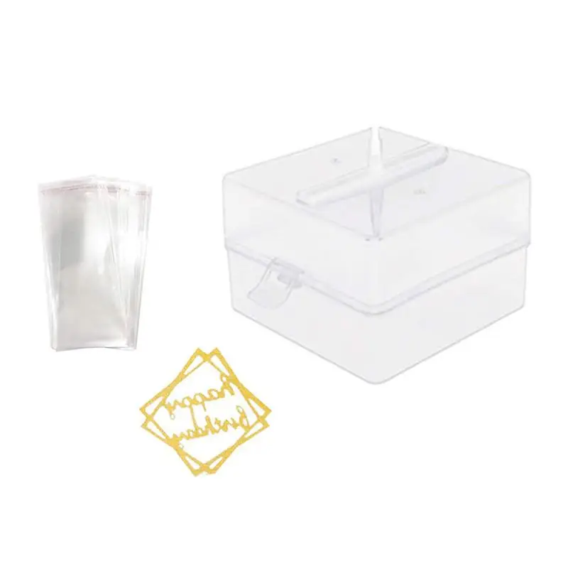 

20PCS The Money Cake Top Decor Clear Acrylic Perso-nalized Cake Topper Money Cake Pull Out Kit Gold Cake Topper Party Cake Decor