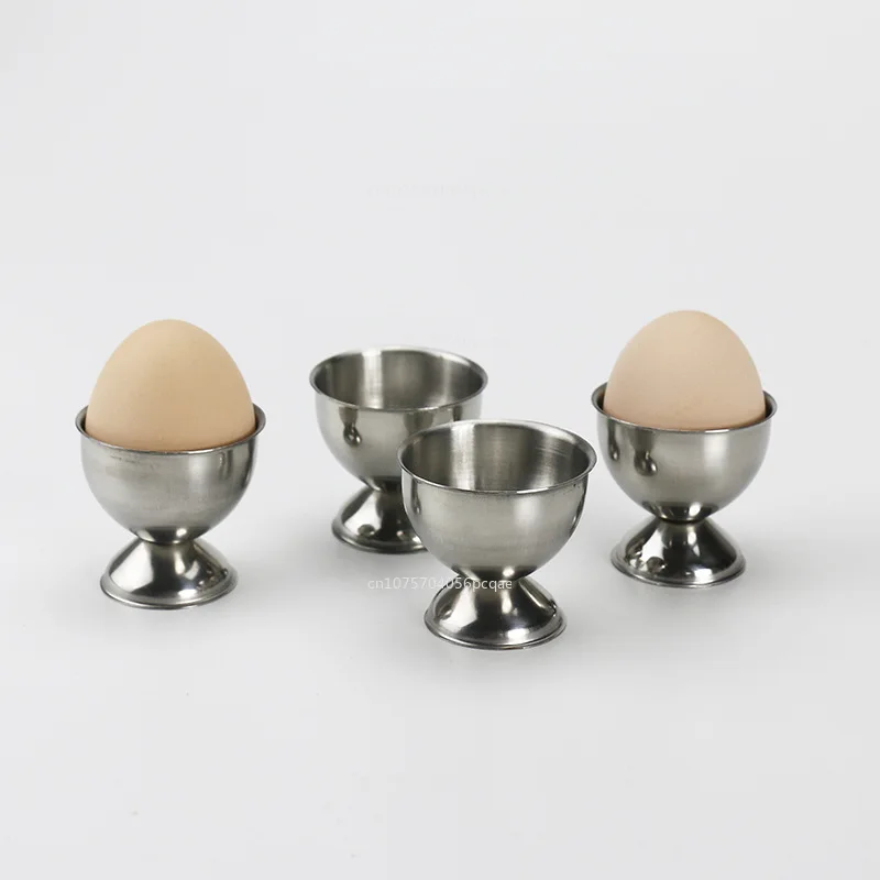 1PC Egg Holder Stainless Steel Eggs Cup Stand Tool Caviar Cup Breakfast Egg Holder Eggs Supplies Kitchen Accessories De Cocina
