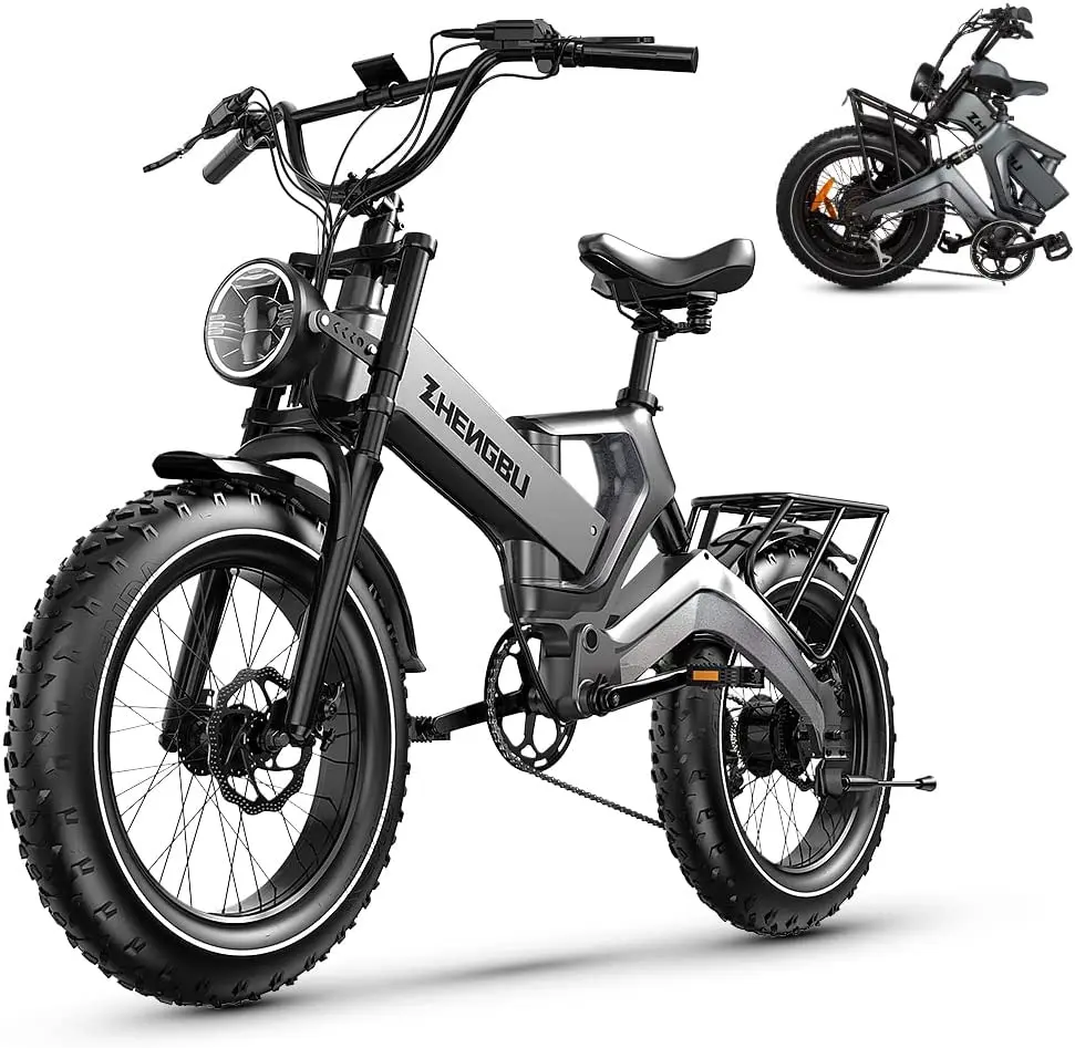 

EUY Electric Bike for Adults 1000W Motor 48V 25Ah Removable Samsung Cells Battery 30MPH 40-60Miles 20"x4.0 Fat Tire Ebike